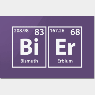 Bier (Bi-Er) Periodic Elements Spelling Posters and Art